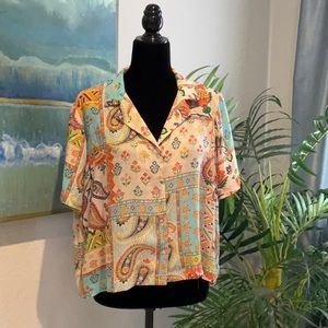 Rose and Olvice Crop Top